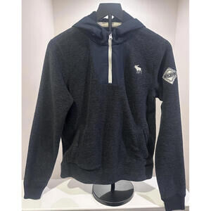 Abercrombie Kids Size 15/16 Navy Fleece Hoodie Sweatshirt Jacket